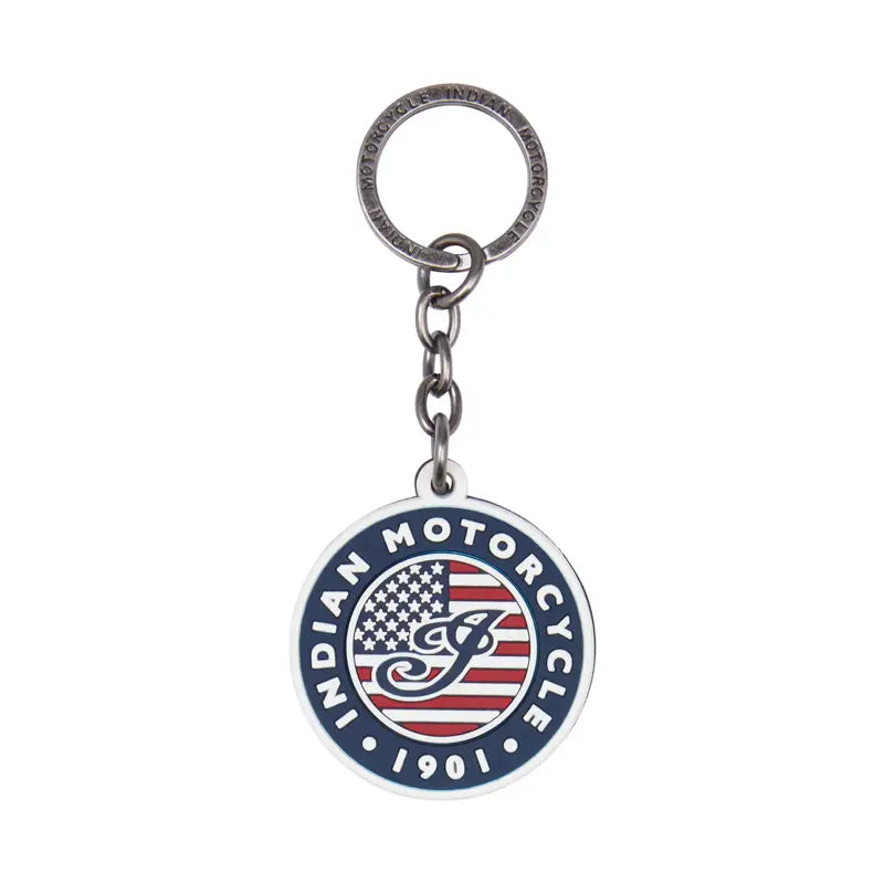 US Flag Logo Rubber Keyring