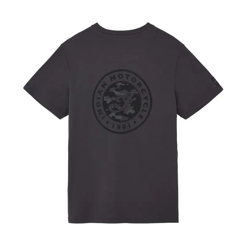 Men's Camo Circle I Script T-Shirt, Gray