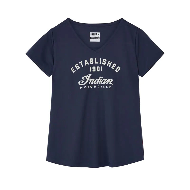 Women's Established Back Pleat T-Shirt, Navy