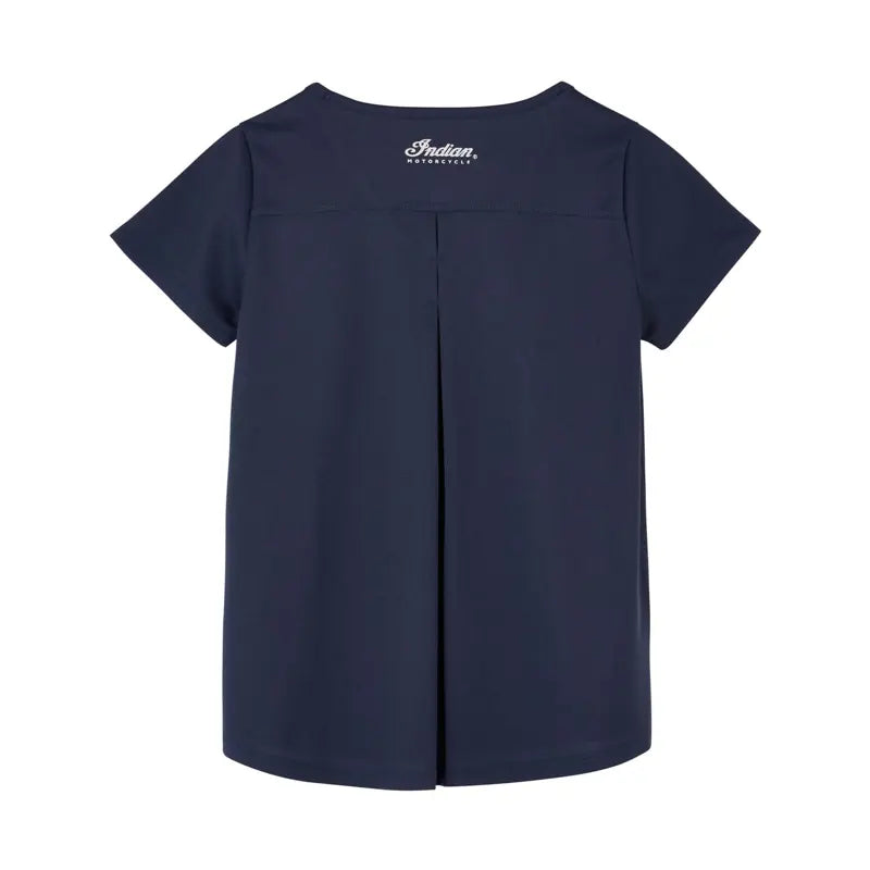 Women's Established Back Pleat T-Shirt, Navy