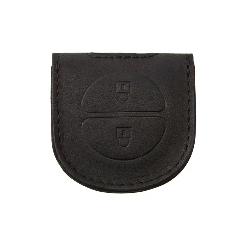 Quality Leather Fob Key Carrier, Black