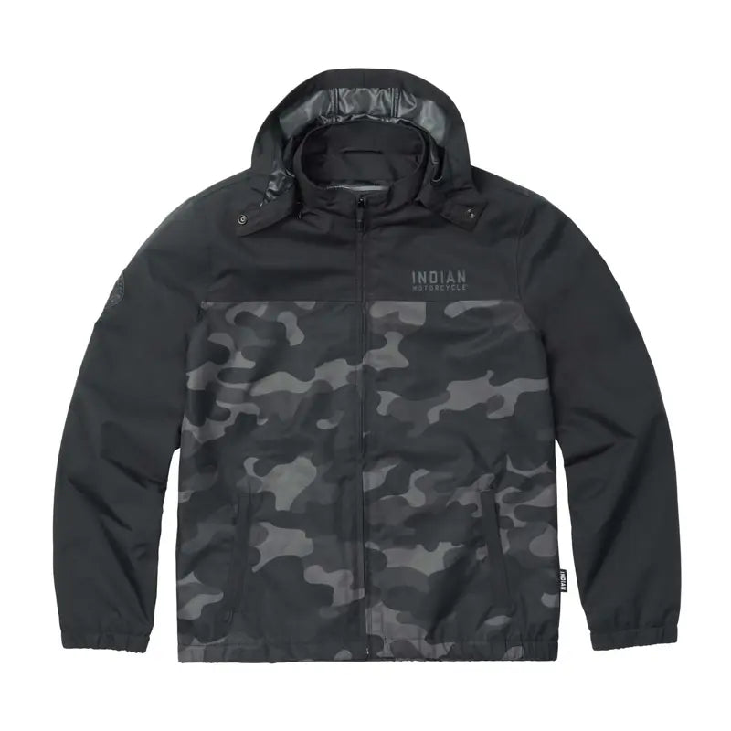 Men's Casual Camo Jacket, Black