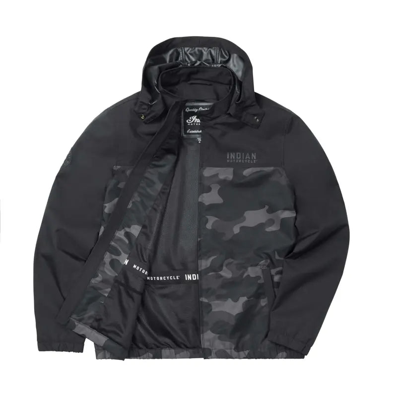 Men's Casual Camo Jacket, Black