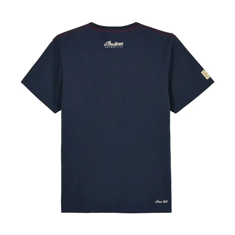 Men's Distressed Block Logo T-Shirt, Navy